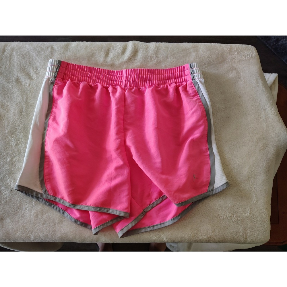 Danskin Now Womens Pink Running Shorts Elastic Waist‎ Athletic Gym Shorts S 4-6